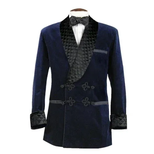 Wiaofellas  -  New Arrival Velvet Smoking Jacket Fashion Shawl Lapel Prom Party Dinner Coat Loose High Quality Wedding Male Blazer One Piece