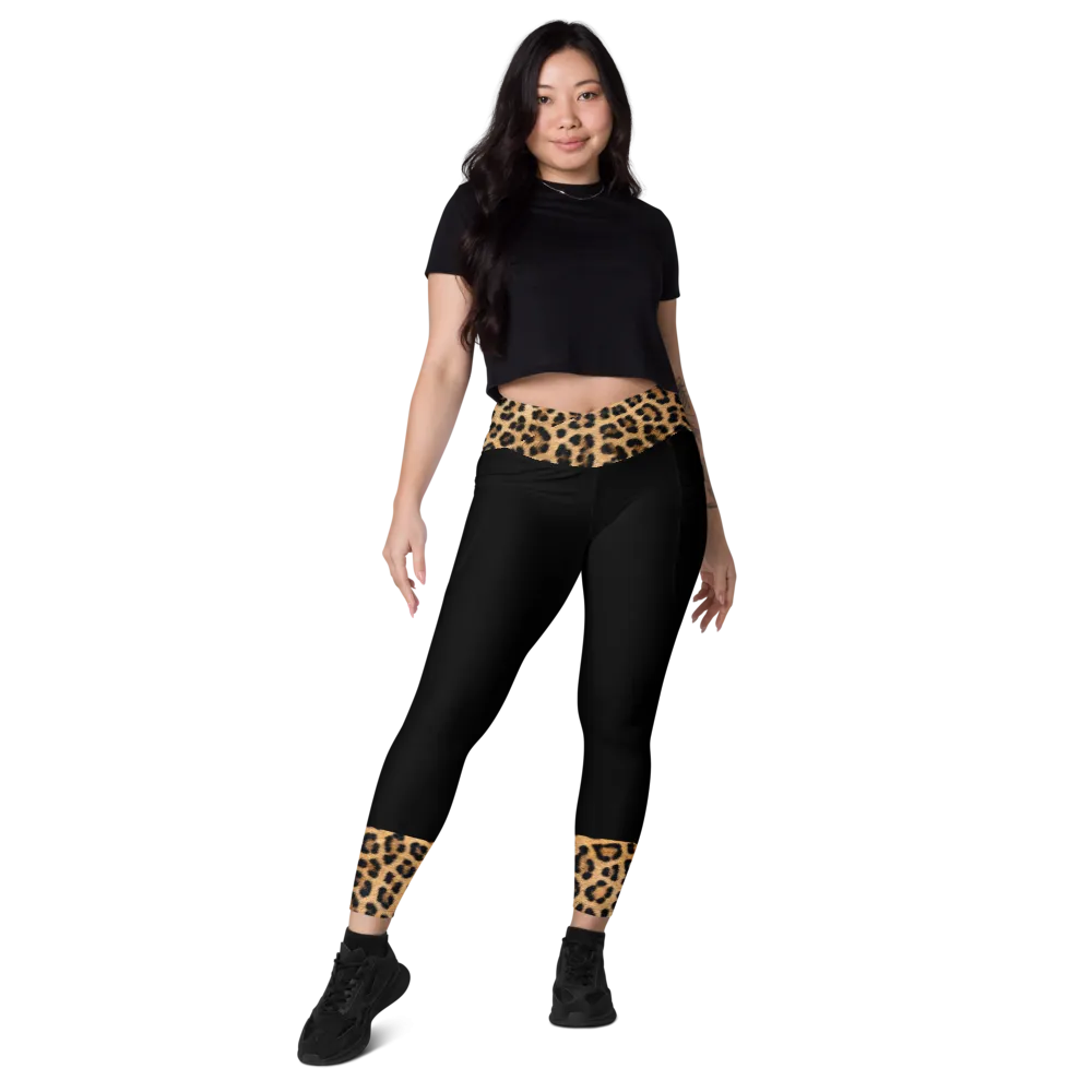 Wild at Heart Crossover leggings with pockets