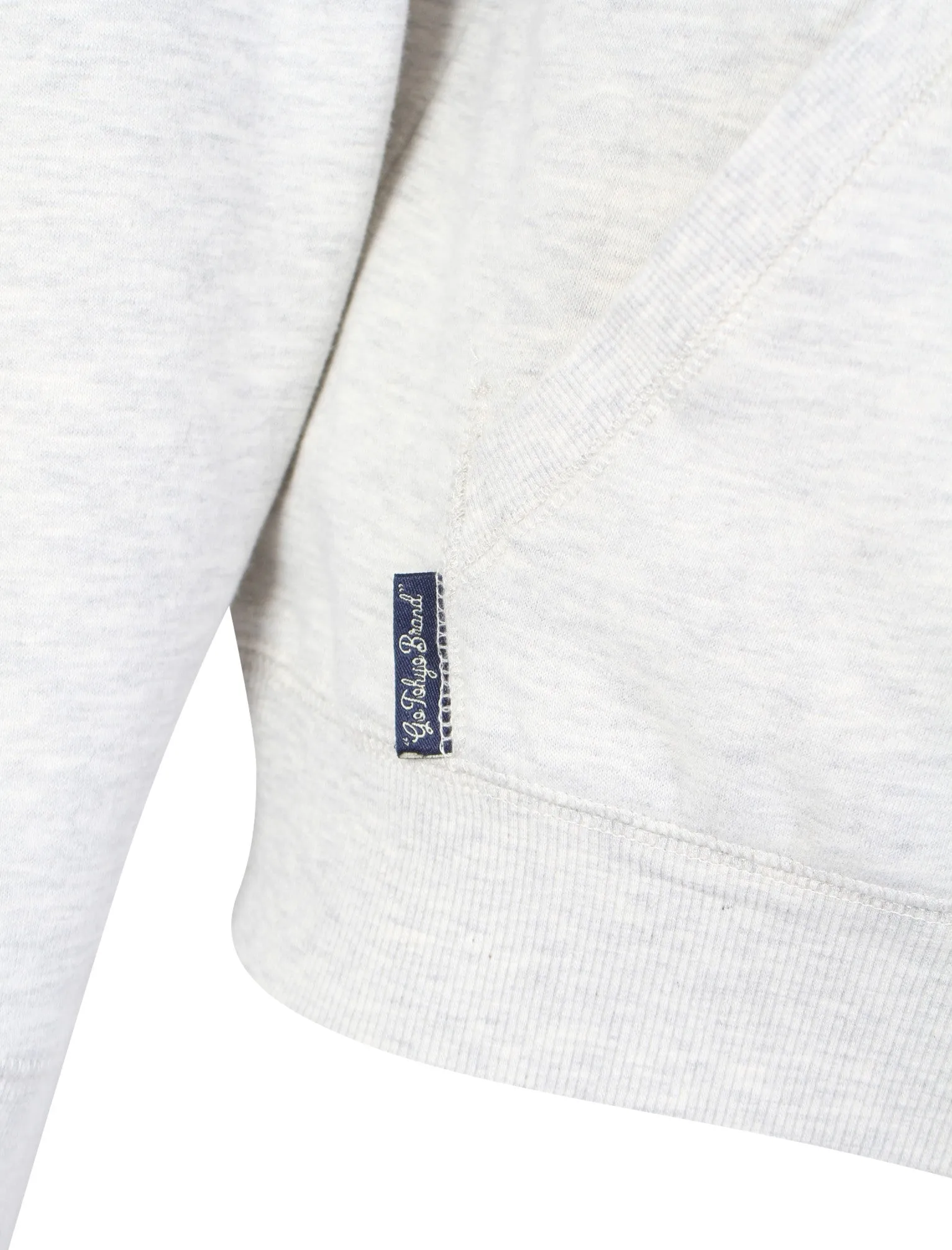 Williamsburg printed pullover hoodie in oatgrey marl - Tokyo Laundry