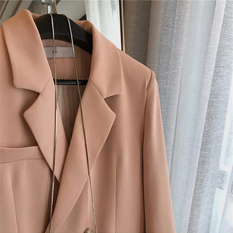 Wjczt Women's 2022 Spring Autumn Suit Coats Office Lady Solid Working Jacket Korean Fashion Elegant Clothing Female New Streetwear