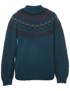 Wool Nordic Jumper - S