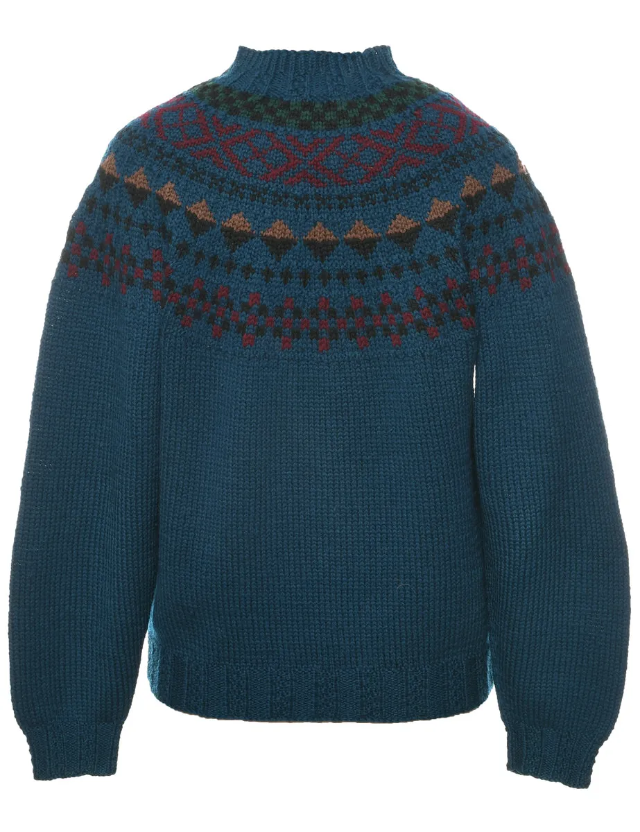 Wool Nordic Jumper - S